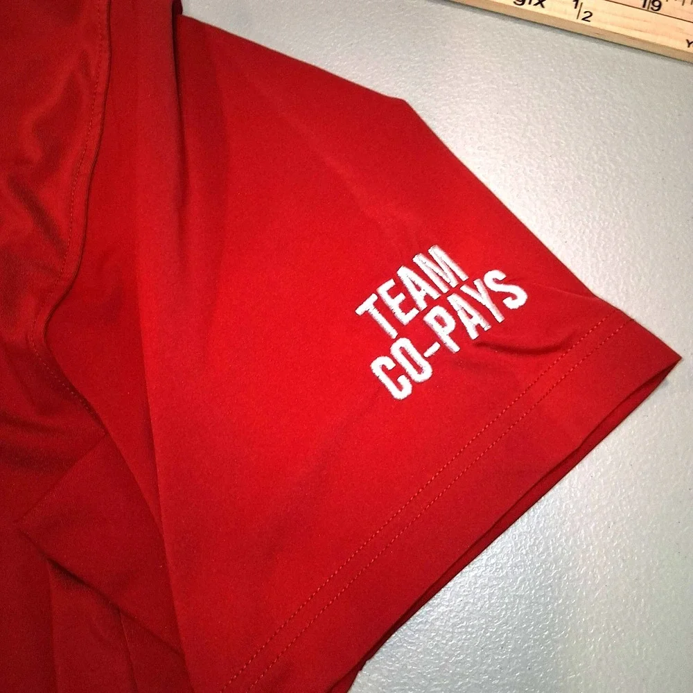 FootJoy‎ Red Performance Golf Polo Medium Athletic Country Club Golfcore Shirt